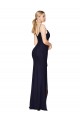 Draped Spaghetti Straps Long Chiffon Mermaid Evening Dress