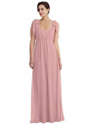 Empire Waist Long Halter Evening Maxi Dress