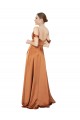 Silky Satin Evening Dress with Bustier Bodice