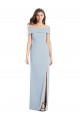 Cuffed Off the Shoulder Long Trumpet Evening Dress