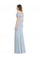 Cuffed Off the Shoulder Long Trumpet Evening Dress