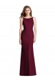 Open Cowl Back Bateau Neck Trumpet Evening Dress