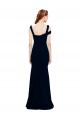 Sleeveless Crepe Mermaid Evening Dress with Side Slit