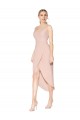 Short Knee Length Crepe Cocktail Evening Dress