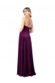 Draped Neckline Spaghetti Straps Velvet Evening Dress