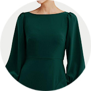 Bishop Sleeves Evening Dresses
